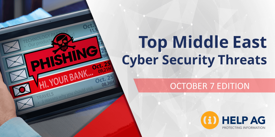 TOP MIDDLE EAST CYBER THREATS- 7 OCTOBER 2018