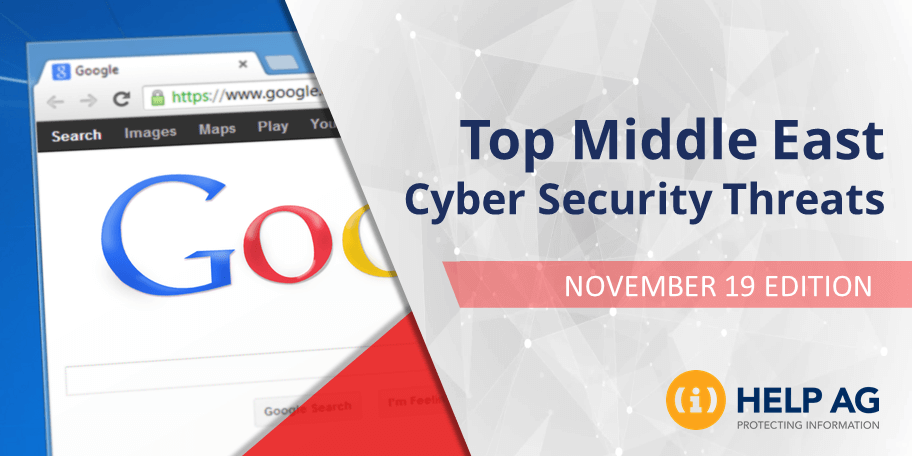 TOP MIDDLE EAST CYBER THREATS- 19 NOVEMBER 2018