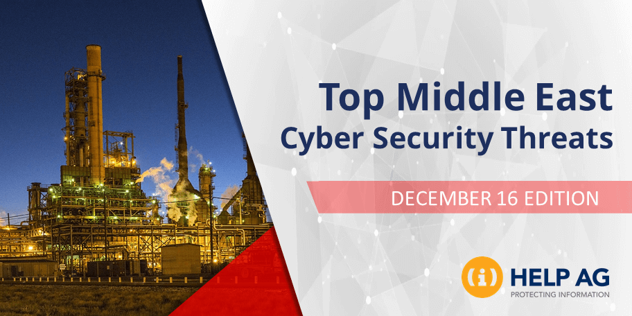 TOP MIDDLE EAST CYBER THREATS- 16 DECEMBER 2018