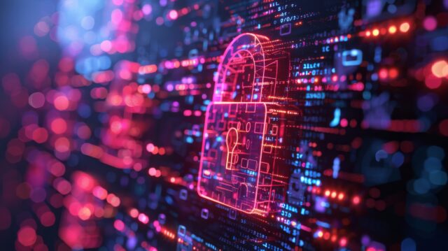 Illustration of a cybersecurity policy framework governing data protection